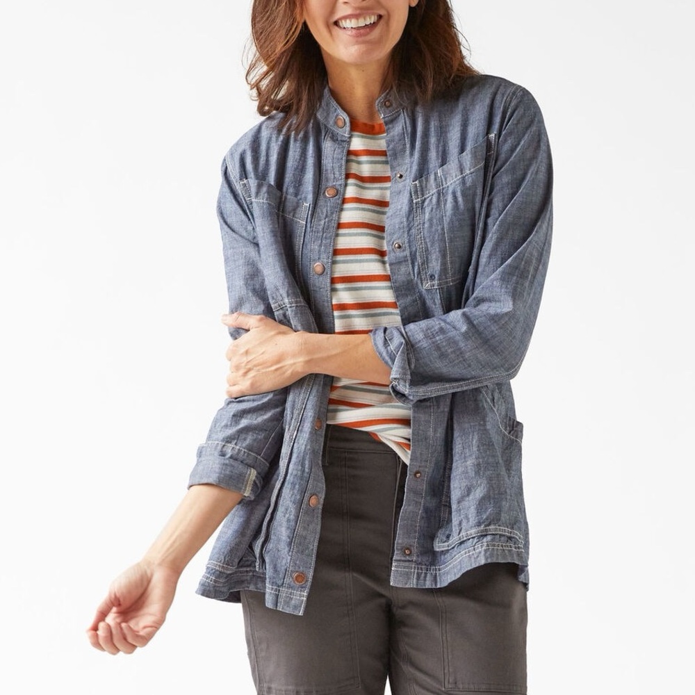 Duluth Women’s Rootstock Gardening Smock Button Down Shirt, M